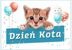 Grafika do Światowego Dnia Kota.