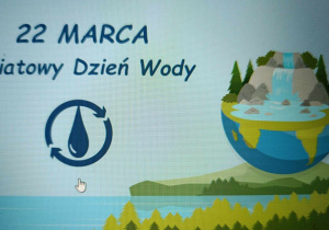 Plakat z napisem Dzień Wody