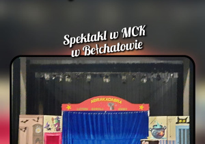 Scena w MCK z przygotowaną dekoracją.