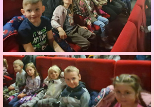 Grupa Smerfy pozują do zdjęcia na przedstawieniu „Magia Czarownicy” w MCK.