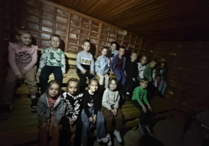 Grupa Motylków w saunie.
