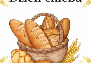 Zdjęcie przedstawia ilustrację z grafiką „Dzień Chleba”