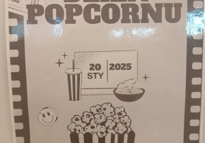 Na obrazku widzimy grafikę związaną z Dniem Popcornu.