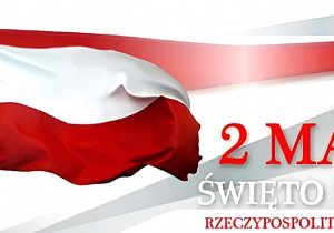 Zdjęcie przedstawia grafikę związaną z Dniem Flagi
