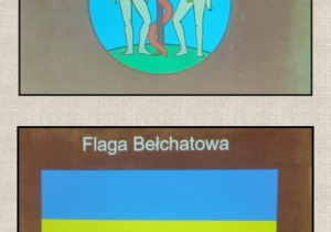 Kolaż zdjęć przedstawiający symbole Bełchatowa.