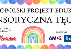 Logo projektu „Sensoryczna tęcza”.