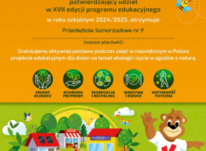 Kubusiowi Przyjaciele Natury - realizacja projektu w przedszkzolu