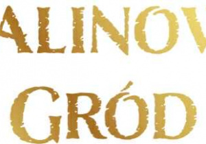 Grafik przedstawia napis „Malinowy Gród”.