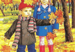 Jesienny spacer maluszków