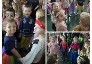 4-latki biorą udział w bajkowym balu.