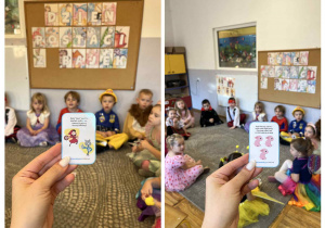 Grupa Stokrotko rozwiązuje bajkowe zagadki.