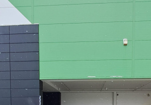 Zdjęcie grupowe przed sklepem Leroy Merlin.