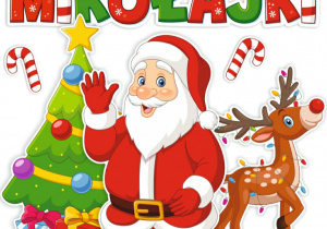 Na zdjęciu widoczny Mikołaj i napis Mikołajki