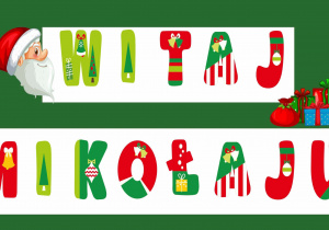 Grafika „Witaj Mikołaju”.