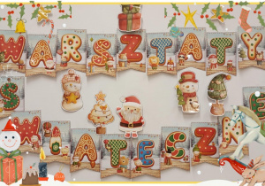 Tablica z napisem warsztaty świąteczne.