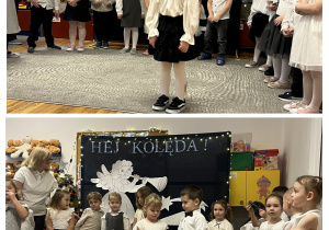 4-latki podczas mówienia swoich wierszyków.