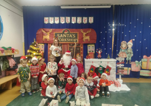 Wspólne zdjęcie z Mikołajem.