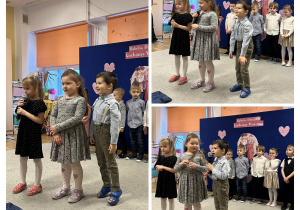 Dzieci podczas mówienia swoich ról.