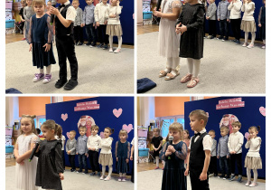 Dzieci podczas mówienia swoich ról.