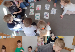 Dzieci z grupy Misie podczas zajęć związanych z obchodami Dnia Dentysty.