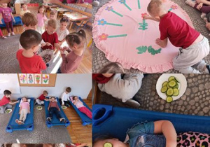 Dzieci z grupy Stokrotki świętują Dzień Kobiet.