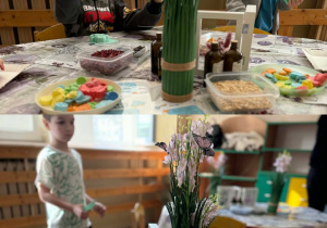 Dzieci z grupy Smerfy tworzą swoje własne mydełka glicerynowe