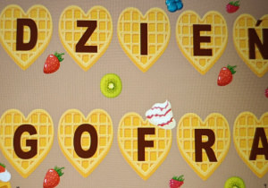 Napis Dzień Gofra