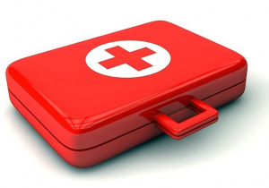 Grafika do udzielania pierwszej pomocy.