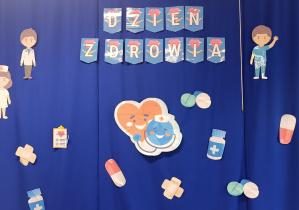Dekoracja z napisem Dzień Zdrowia