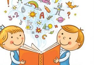 Plakat z napisem Dzień Książki.