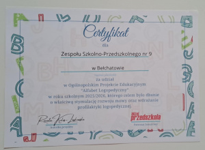 Projekt - Alfabet logopedyczny