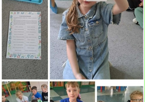 Grupa Motylki pracuje nad zadaniem N jak Naśladowanie