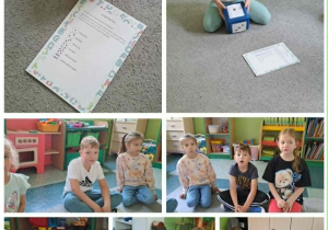 Grupa Motylki pracuje nad zadaniem K jak Kostka.