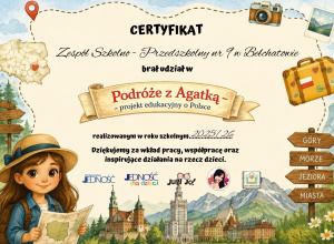 Projekt Podróże Agatki