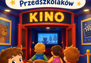 Zdjęcie przedstawia grafikę związaną z wyjściem do kina