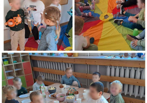 Dzieci z grupy „Stokrotki” świętowały Dzień Chłopaka dziewczynki wręczyły chłopcom upominki, a wspólne świętowanie zakończył słodki poczęstunek.