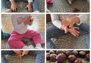 Dzieci z grupy Stokrotki ćwiczą buźki i języczki.