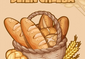 Zdjęcie przedstawia grafikę związaną z Dniem Chleba