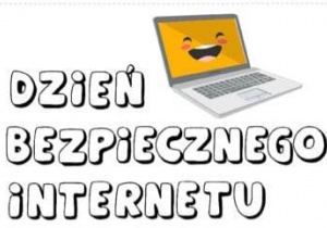 Pierwsze zdjęcie przedstawia napis ,,Dzień Bezpiecznego Internetu”.